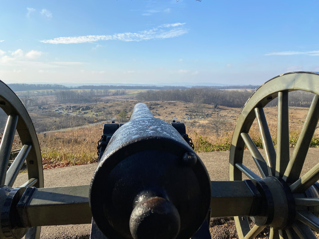 Travel Photography Gettysburg National Military Park canons