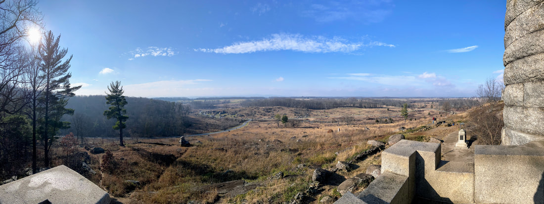Travel Photography Gettysburg National Military Park Little Round Top Panoramic
