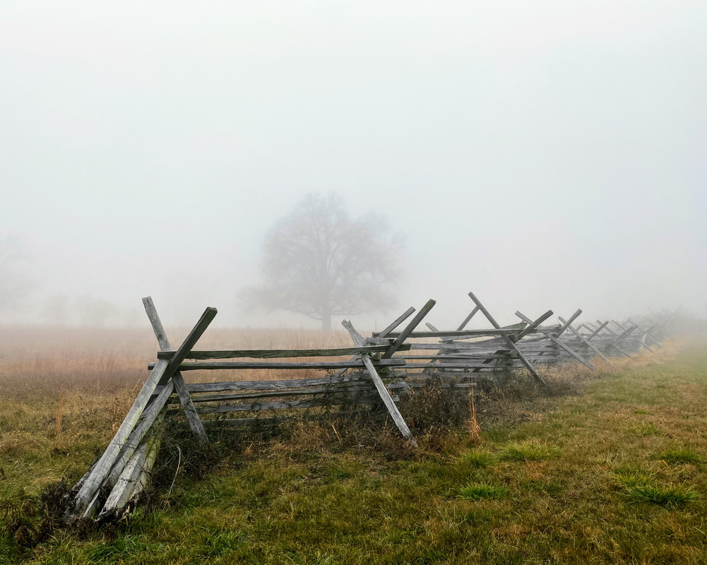 Travel Photography Gettysburg National Military Park fences