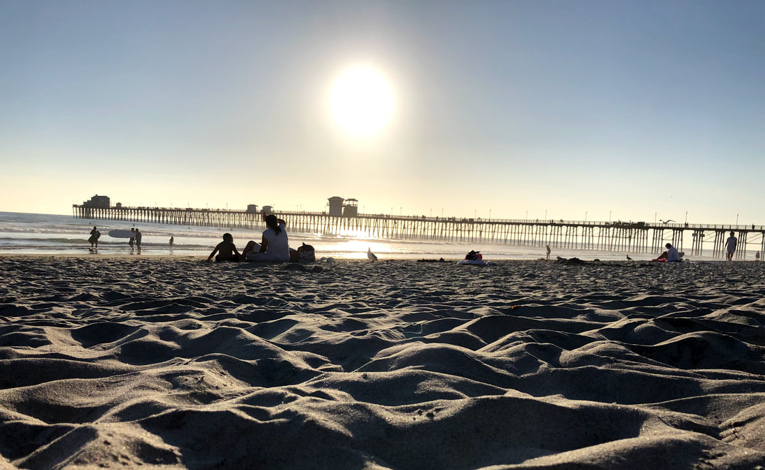 Travel Photography Blog - Oceanside California beach pier sunset